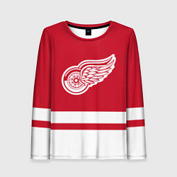 Женский лонгслив Детройт Ред Уингз