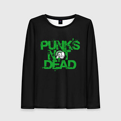 Лонгслив женский Punks Not Dead, цвет: 3D-принт