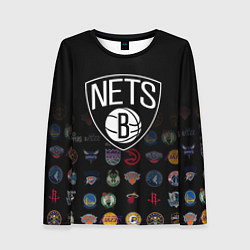 Женский лонгслив Brooklyn Nets 1