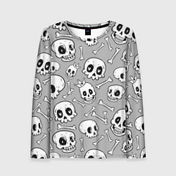 Женский лонгслив Черепа