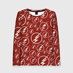 Женский лонгслив The Flash Logo Pattern