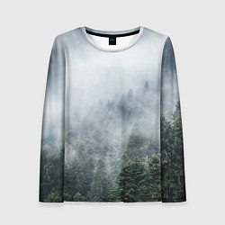Лонгслив женский Туманный лес, цвет: 3D-принт