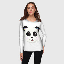 Лонгслив женский Panda, цвет: 3D-принт — фото 2