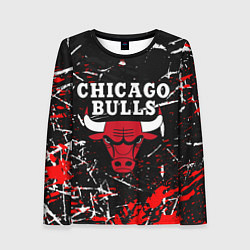 Лонгслив женский CHICAGO BULLS, цвет: 3D-принт