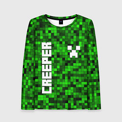 Лонгслив женский MINECRAFT CREEPER, цвет: 3D-принт