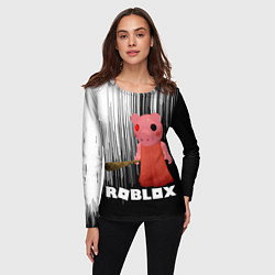Лонгслив женский Roblox Piggy, цвет: 3D-принт — фото 2