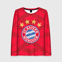 Лонгслив женский BAYERN MUNCHEN, цвет: 3D-принт