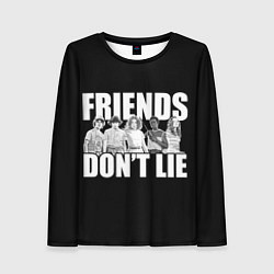 Лонгслив женский Friends Dont Lie, цвет: 3D-принт