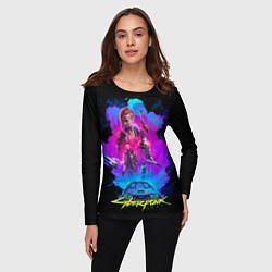 Лонгслив женский Cyberpunk 2077, цвет: 3D-принт — фото 2