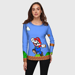 Лонгслив женский Mario, цвет: 3D-принт — фото 2