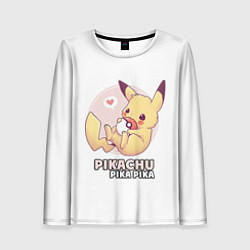 Лонгслив женский Pikachu Pika Pika, цвет: 3D-принт