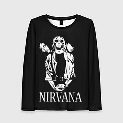 Лонгслив женский NIRVANA, цвет: 3D-принт