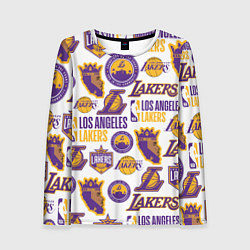 Лонгслив женский LAKERS LOGO, цвет: 3D-принт