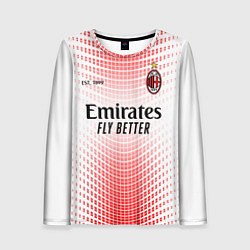 Лонгслив женский AC MILAN 2021 - ГОСТЕВАЯ, цвет: 3D-принт
