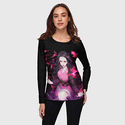 Лонгслив женский NEZUKO НЕЗУКО KNY, цвет: 3D-принт — фото 2