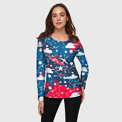 Лонгслив женский День победы, цвет: 3D-принт — фото 2