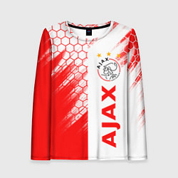 Лонгслив женский FC AJAX AMSTERDAM ФК АЯКС, цвет: 3D-принт