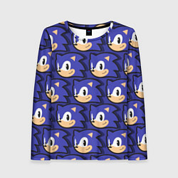 Женский лонгслив Sonic pattern