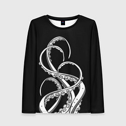 Лонгслив женский Octopus Black and White, цвет: 3D-принт