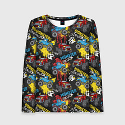 Лонгслив женский MONSTER TRUCK, цвет: 3D-принт