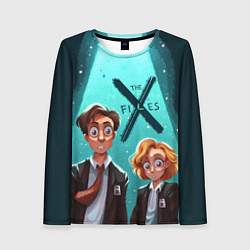 Лонгслив женский Fox Mulder and Dana Scully, цвет: 3D-принт