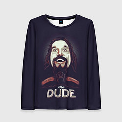 Лонгслив женский Большой Лебовский The Dude, цвет: 3D-принт