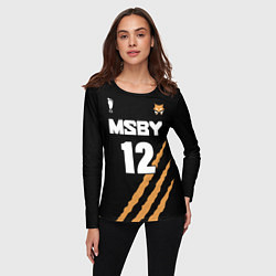 Лонгслив женский 12 MSBY BLACK JACKALS, цвет: 3D-принт — фото 2