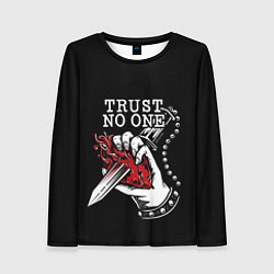 Женский лонгслив TRUST NO ONE
