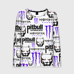 Лонгслив женский PITBULL SYNDICATE X MONSTER, цвет: 3D-принт