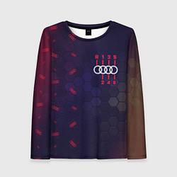 Женский лонгслив Audi - Gearbox - Hexagon Pattern