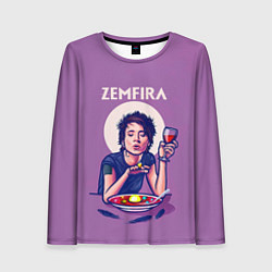 Лонгслив женский ZEMFIRA арт ужин, цвет: 3D-принт