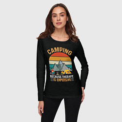 Лонгслив женский Camping, цвет: 3D-принт — фото 2