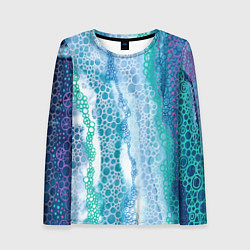 Женский лонгслив Водопад красочной пены