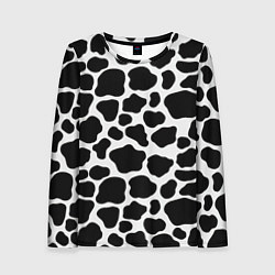 Лонгслив женский Пятна Далматинца, цвет: 3D-принт