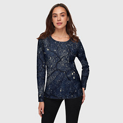 Лонгслив женский Трещинаразлом, цвет: 3D-принт — фото 2