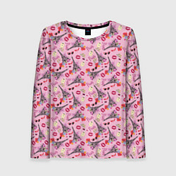 Лонгслив женский Париж, цвет: 3D-принт