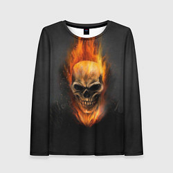 Лонгслив женский Призрак в огне, цвет: 3D-принт