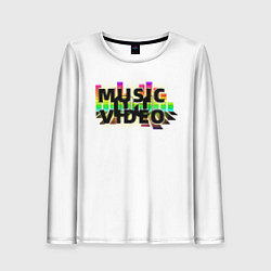 Лонгслив женский Merch - DJ MUSICVIDEO, цвет: 3D-принт