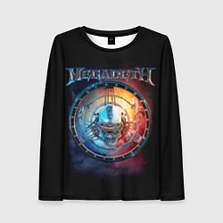 Лонгслив женский Megadeth, Super Collider, цвет: 3D-принт