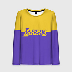 Лонгслив женский KobeBryant Los Angeles Lakers,, цвет: 3D-принт