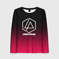 Лонгслив женский LINKIN PARK LOGO CARBON, цвет: 3D-принт