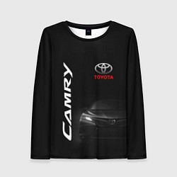 Лонгслив женский Черная Тойота Камри, цвет: 3D-принт