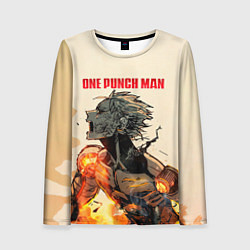 Лонгслив женский Разрушение Геноса One Punch-Man, цвет: 3D-принт