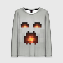 Женский лонгслив МАЙНКРАФТ, ГАСТ ОГНЕННЫЙ