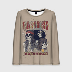 Лонгслив женский GNR Skeletons, цвет: 3D-принт