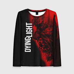 Лонгслив женский DYING LIGHT RED ZOMBIE FACE, цвет: 3D-принт