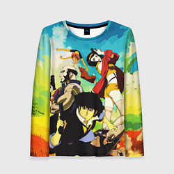 Лонгслив женский Cowboy Bebop All, цвет: 3D-принт