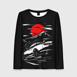 Женский лонгслив Toyota Supra: Red Moon