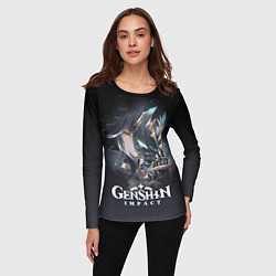 Лонгслив женский ГенШин - игра с открытым миром, цвет: 3D-принт — фото 2