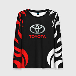 Лонгслив женский Автомобиль Toyota, цвет: 3D-принт